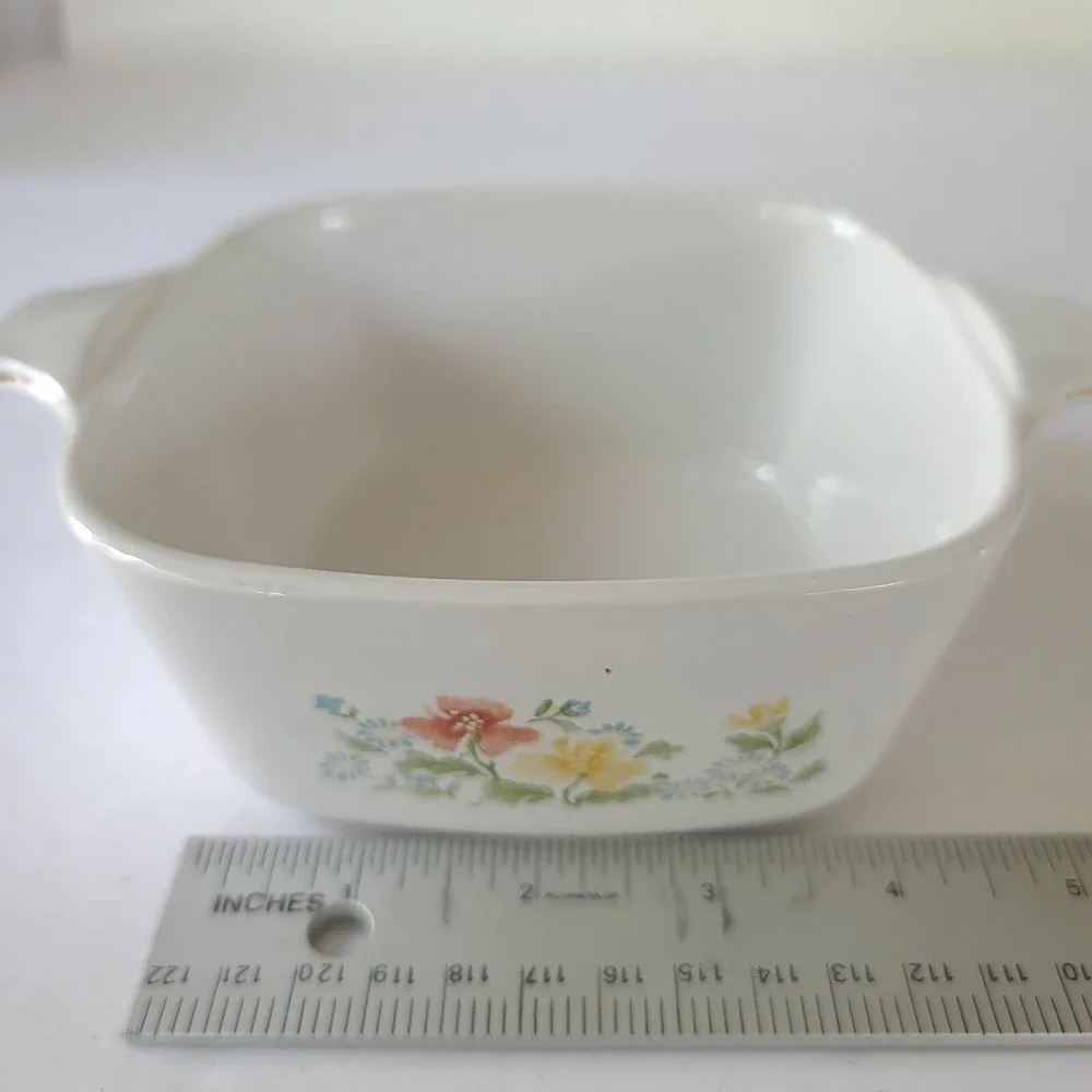 Corning Ware Wild Flower Casserole dishes P-43-B & A-1-B Vintage 1 Ltr & 700 ml